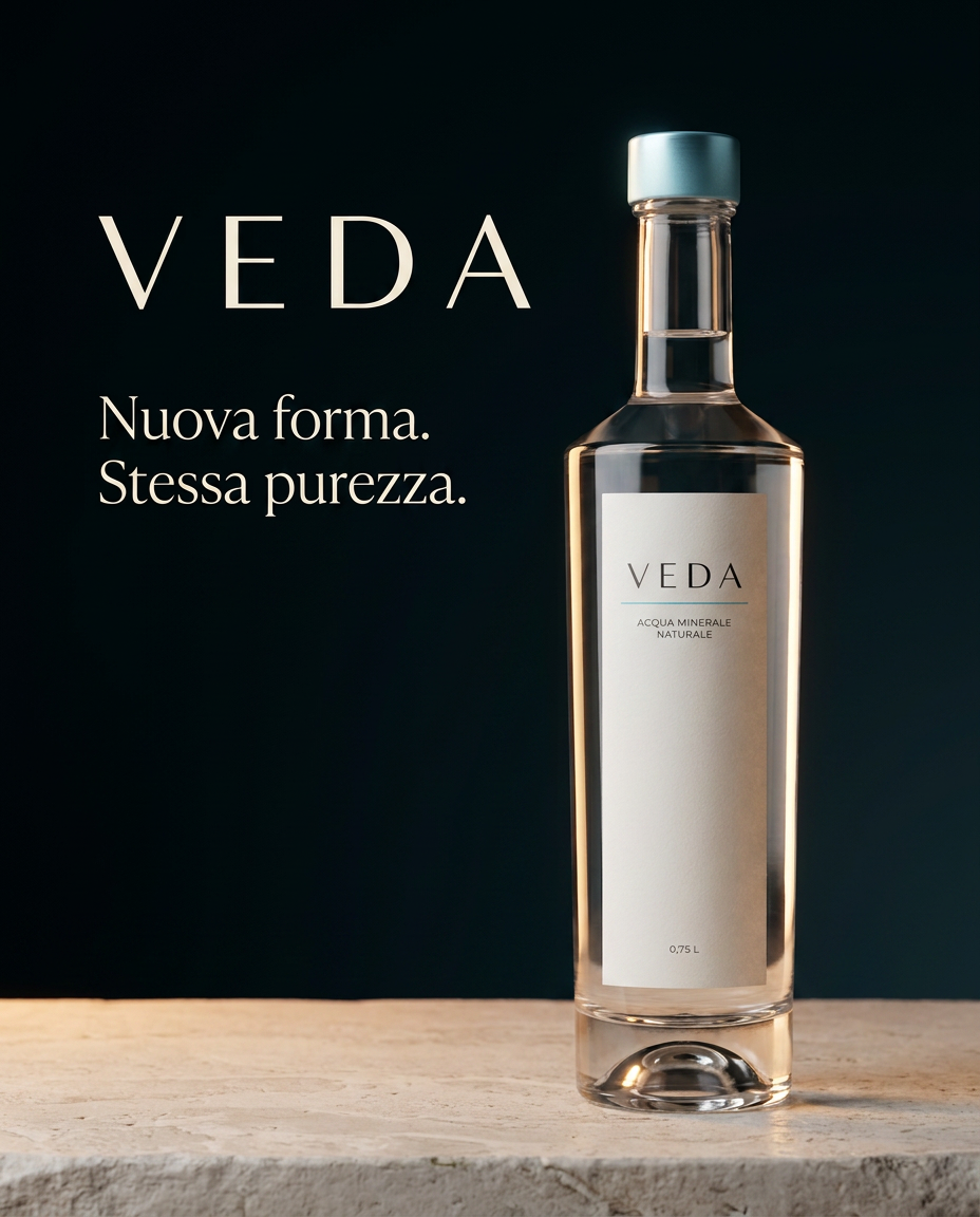 VEDA, manifesto pubblicitario con claim